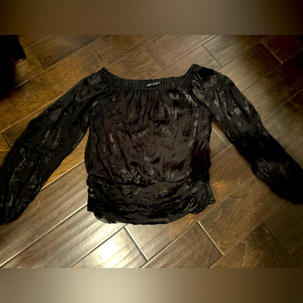 WHBM Sheer Blouse Sz M